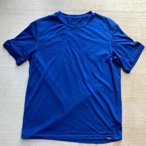 Patagonia T-Shirt Mens Medium Capilene Cool Trail Short Sleeve Hiking Blue